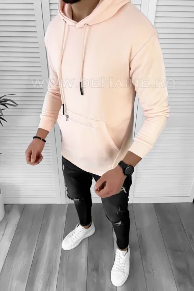 Hanorac barbati slim fit roz K150 i16-1.2